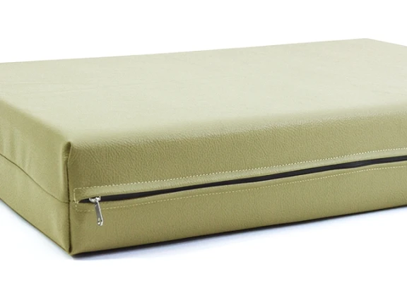 Μαξιλάρι Για Καναπέ / Παλέτα Δερματίνη Odario 18 - Latte Beige Με Φερμουάρ