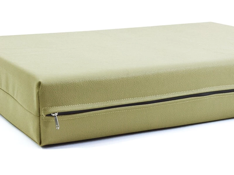 Μαξιλάρι Για Καναπέ / Παλέτα Δερματίνη Odario 18 - Latte Beige Με Φερμουάρ