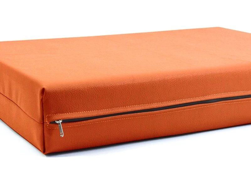 Μαξιλάρι Για Καναπέ / Παλέτα Δερματίνη Odario 19 - Orange Με Φερμουάρ