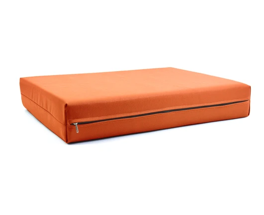 Μαξιλάρι Για Καναπέ / Παλέτα Δερματίνη Odario 19 - Orange Με Φερμουάρ | Mypouf.gr