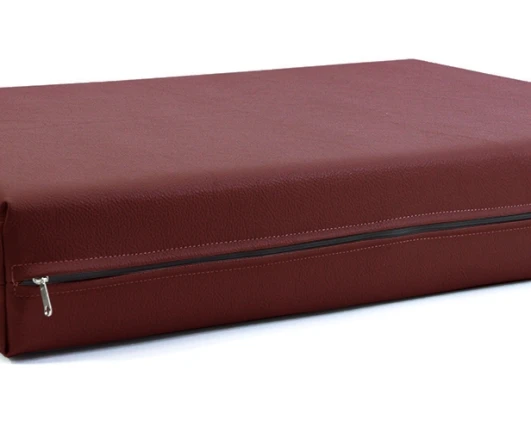 Μαξιλάρι Για Καναπέ / Παλέτα Δερματίνη Odario 20 - Burgundy Με Φερμουάρ | Mypouf.gr