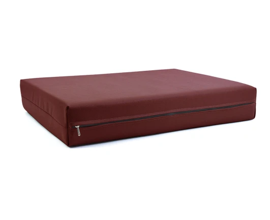 Μαξιλάρι Για Καναπέ / Παλέτα Δερματίνη Odario 20 - Burgundy Με Φερμουάρ | Mypouf.gr