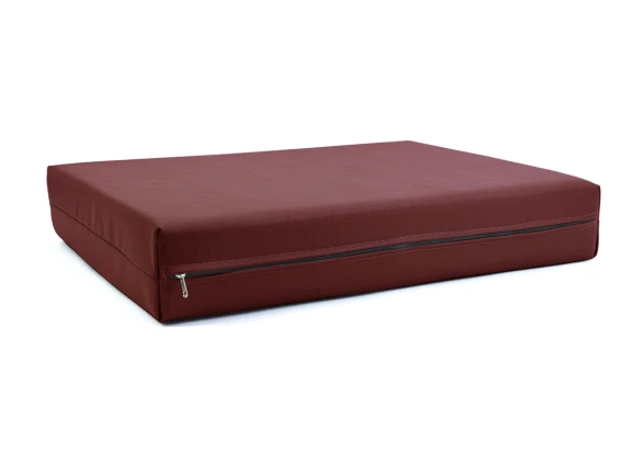 Μαξιλάρι Για Καναπέ / Παλέτα Δερματίνη Odario 20 - Burgundy Με Φερμουάρ