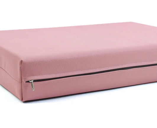 Μαξιλάρι Για Καναπέ / Παλέτα Δερματίνη Odario 23 - Baby Pink Με Φερμουάρ | Mypouf.gr