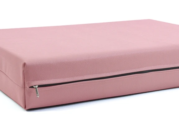Μαξιλάρι Για Καναπέ / Παλέτα Δερματίνη Odario 23 - Baby Pink Με Φερμουάρ