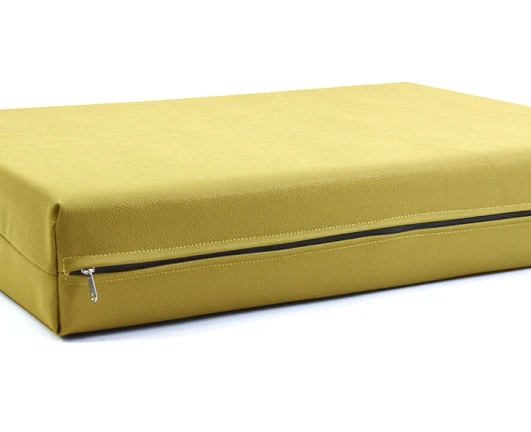 Μαξιλάρι Για Καναπέ / Παλέτα Δερματίνη Odario 24 - Orange Beige Με Φερμουάρ | Mypouf.gr