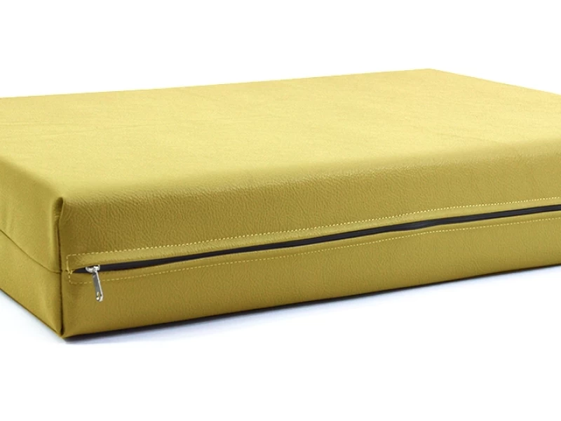 Μαξιλάρι Για Καναπέ / Παλέτα Δερματίνη Odario 24 - Orange Beige Με Φερμουάρ