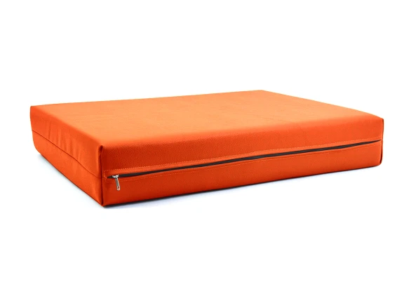 Μαξιλάρι Για Καναπέ / Παλέτα Δερματίνη Odario 25 - Vivid Orange Με Φερμουάρ