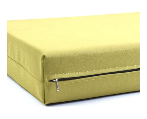 Μαξιλάρι Για Καναπέ / Παλέτα Δερματίνη Odario 6 - Dusty Yellow Με Φερμουάρ | Mypouf.gr