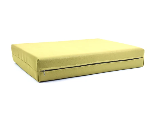 Μαξιλάρι Για Καναπέ / Παλέτα Δερματίνη Odario 6 - Dusty Yellow Με Φερμουάρ | Mypouf.gr