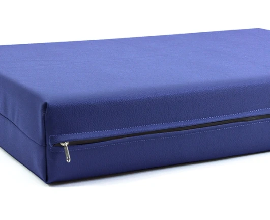 Μαξιλάρι Για Καναπέ / Παλέτα Δερματίνη Odario 7 - Egyptian Blue Με Φερμουάρ | Mypouf.gr