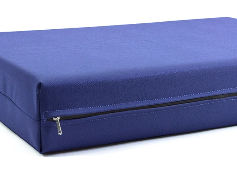 Μαξιλάρι Για Καναπέ / Παλέτα Δερματίνη Odario 7 - Egyptian Blue Με Φερμουάρ