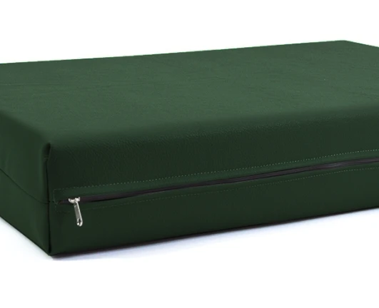 Μαξιλάρι Για Καναπέ / Παλέτα Δερματίνη Odario 8 - Dark Green Με Φερμουάρ | Mypouf.gr