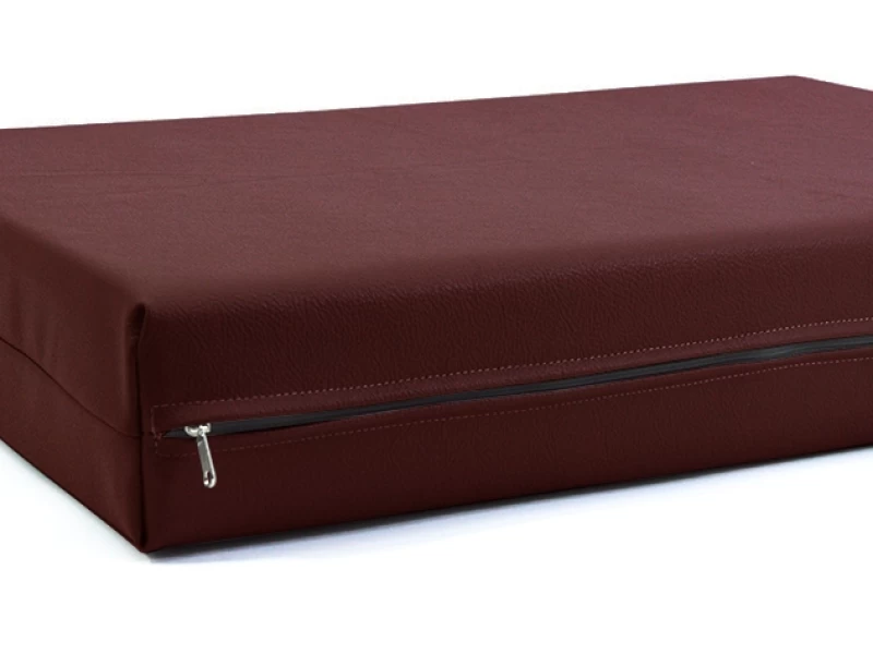 Μαξιλάρι Για Καναπέ / Παλέτα Δερματίνη Odario 9 - Burgundy Red Με Φερμουάρ