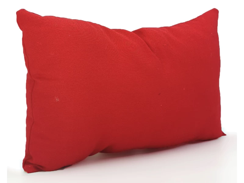 Μαξιλάρι καναπέ 80% Βαμβάκι + 20% Polyester κόκκινο με γέμιση comforel 40 x 25 (Σειρά λονέτα)