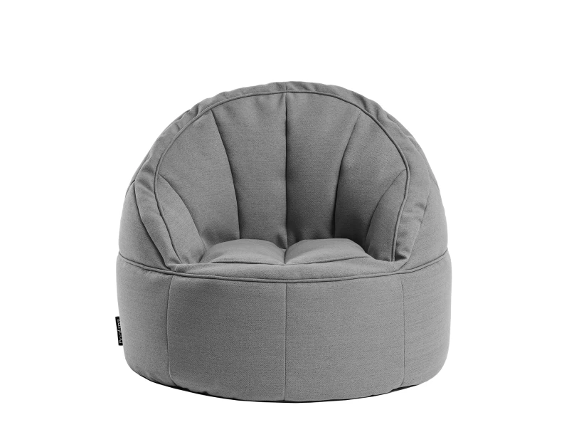 Πουφ Πολυθρόνα LINDE Γκρι Ύφασμα 70x75cm