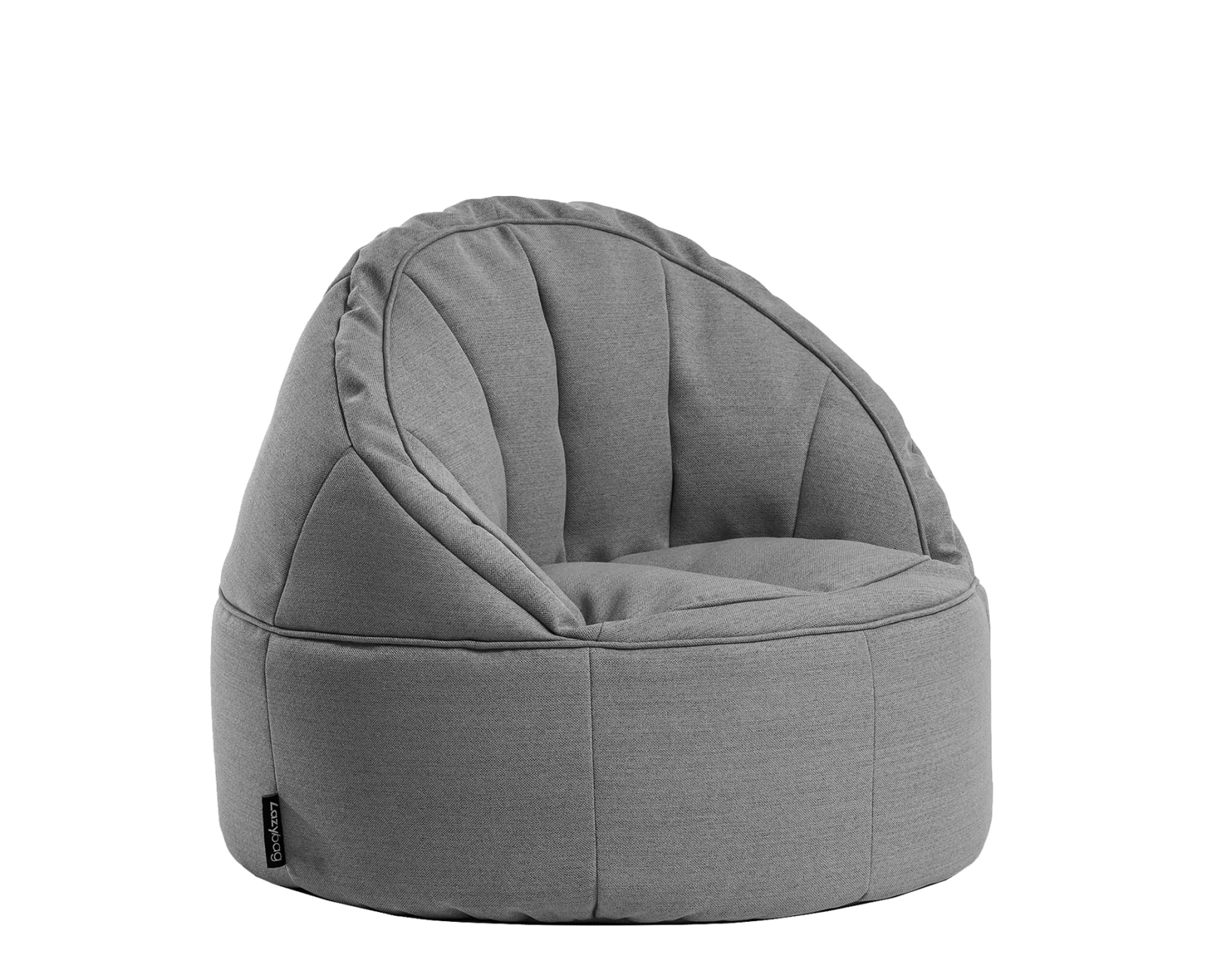 Πουφ Πολυθρόνα LINDE Γκρι Ύφασμα 70x75cm | Mypouf.gr