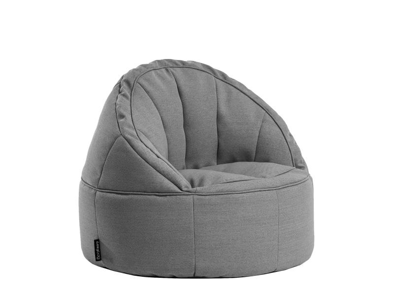 Πουφ Πολυθρόνα LINDE Γκρι Ύφασμα 70x75cm