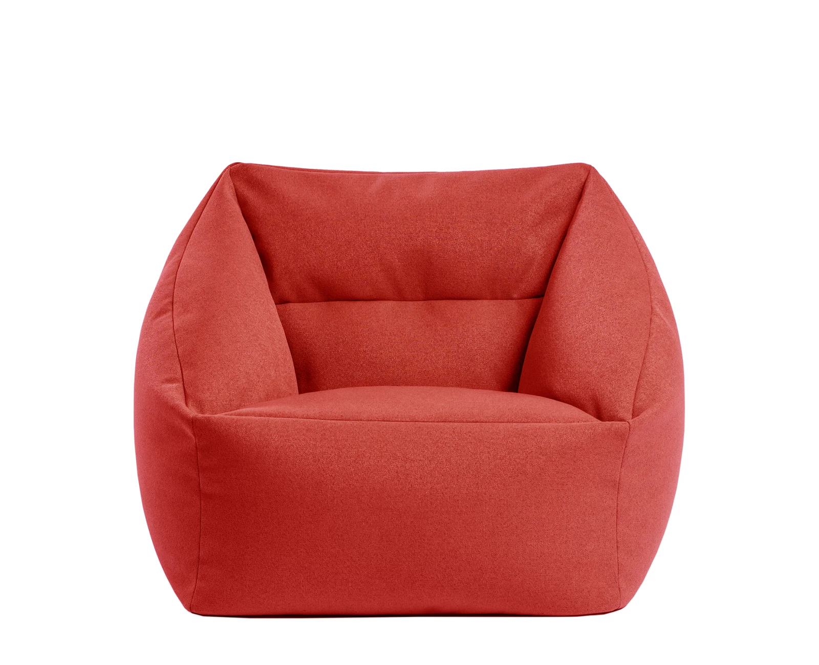 Πουφ Πολυθρόνα MAZIA Κόκκινο Ύφασμα 64x64x66.5cm | Mypouf.gr