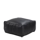 Πουφ OMARI Μαύρο Δέρμα 64x64x32cm | Mypouf.gr Πουφ OMARI Μαύρο Δέρμα 64x64x32cm | Mypouf.gr