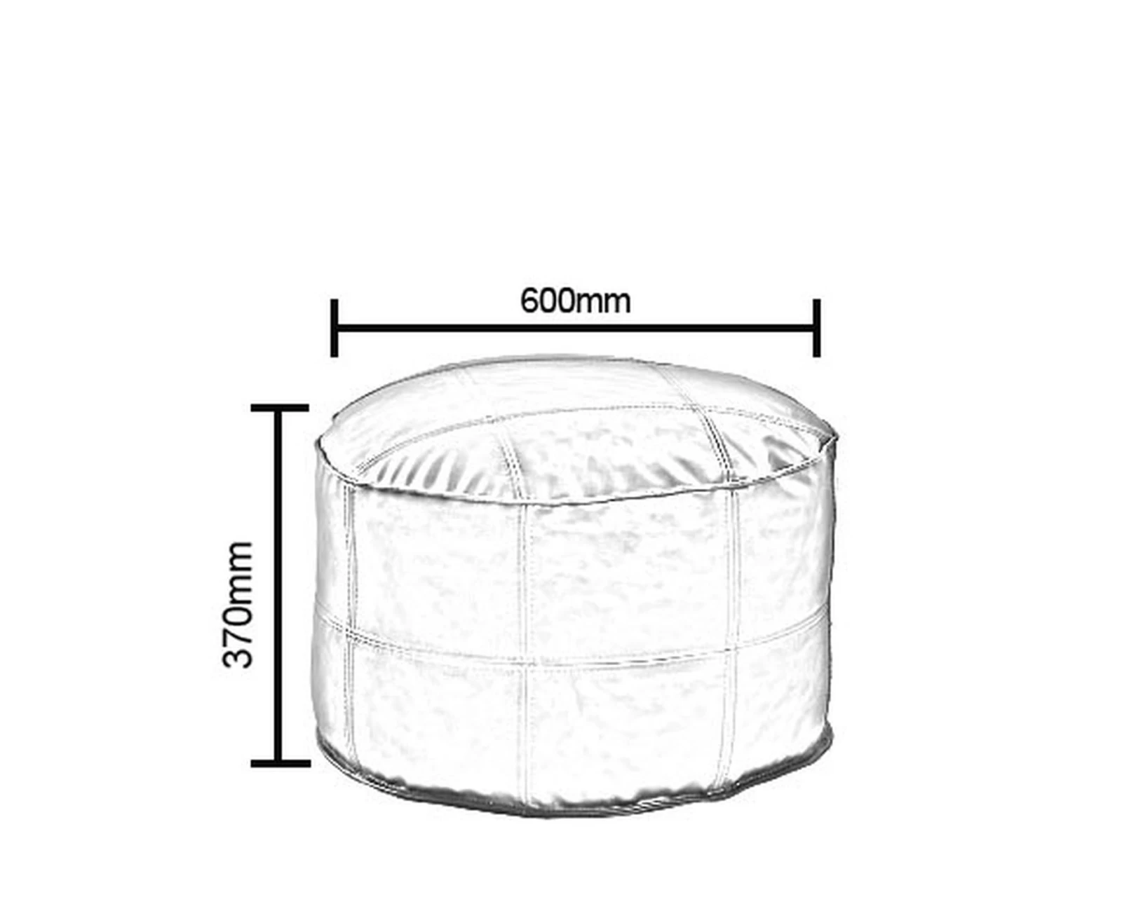 Πουφ AKILA Μαύρο Δέρμα Φ86x39cm | Mypouf.gr Πουφ AKILA Μαύρο Δέρμα Φ86x39cm | Mypouf.gr