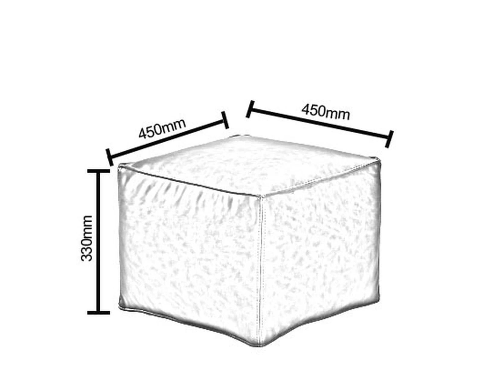 Πουφ BAHITI Μαύρο Δέρμα 45x45x33cm | Mypouf.gr Πουφ BAHITI Μαύρο Δέρμα 45x45x33cm | Mypouf.gr
