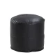 Πουφ CHISISI Μαύρο Δέρμα Φ45x35cm | Mypouf.gr Πουφ CHISISI Μαύρο Δέρμα Φ45x35cm | Mypouf.gr