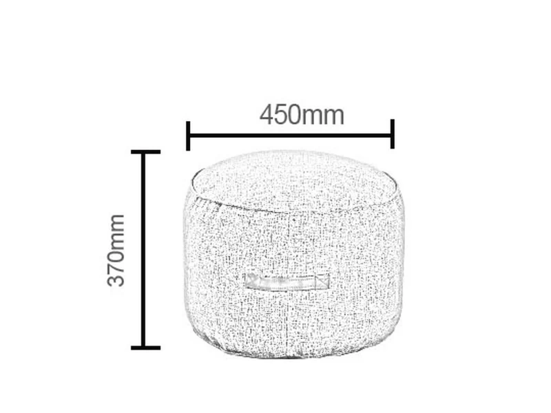 Πουφ MOSI Κόκκινο Ύφασμα 45x37cm