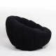 Πολυθρόνα AFET Μαύρο Ύφασμα/Ξύλο 94x89x61cm | Mypouf.gr