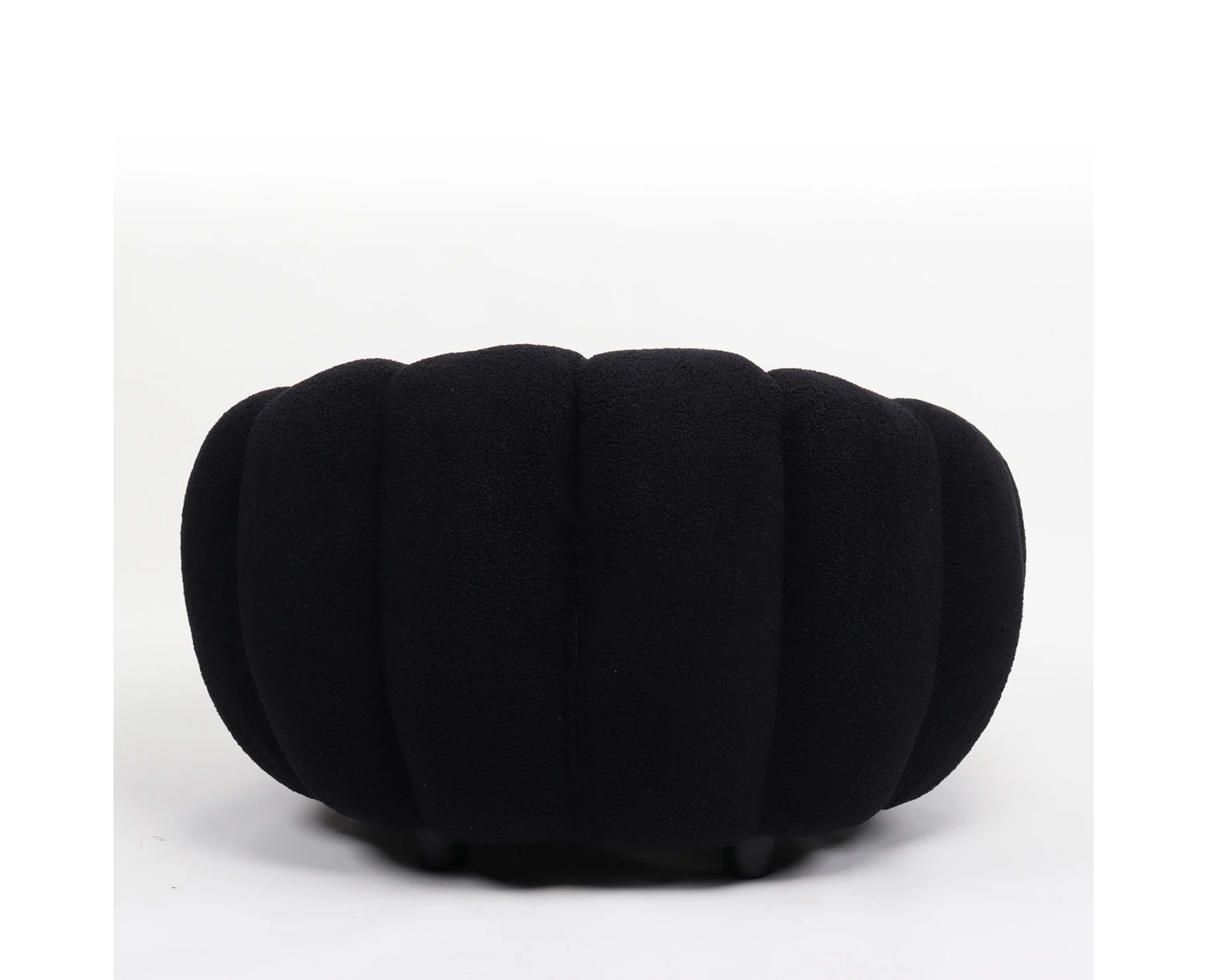 Πολυθρόνα AFET Μαύρο Ύφασμα/Ξύλο 94x89x61cm | Mypouf.gr