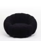 Πολυθρόνα AFET Μαύρο Ύφασμα/Ξύλο 94x89x61cm | Mypouf.gr