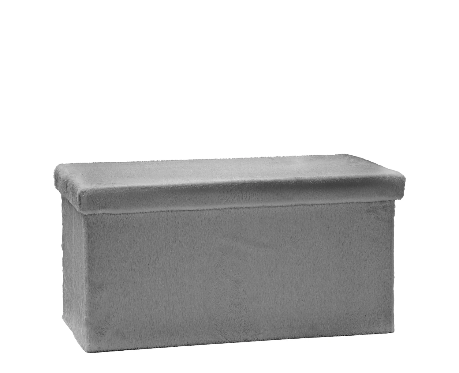 Πουφ Αναδιπλούμενο Γκρι Velure 76x38cm