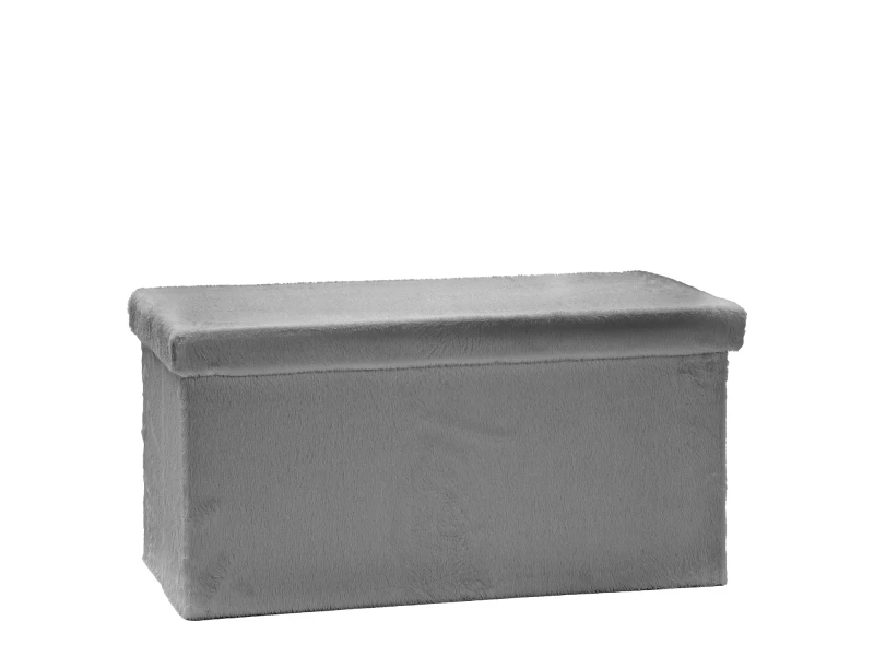 Πουφ Αναδιπλούμενο Γκρι Velure 76x38cm
