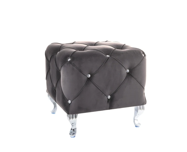 Σκαμπό Σαλονιού Με Βελούδο Hestia K 50X50X46 Diommi Hestiakv14S