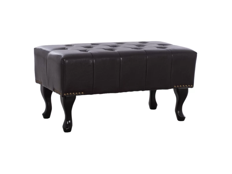 ΤΑΜΠΟΥΡΕ ΥΠΟΠΟΔΙΟ T.CHESTERFIELD EMMA HM226.01 PU 80x44x39Y εκ.ΣΚ.ΚΑΦΕ