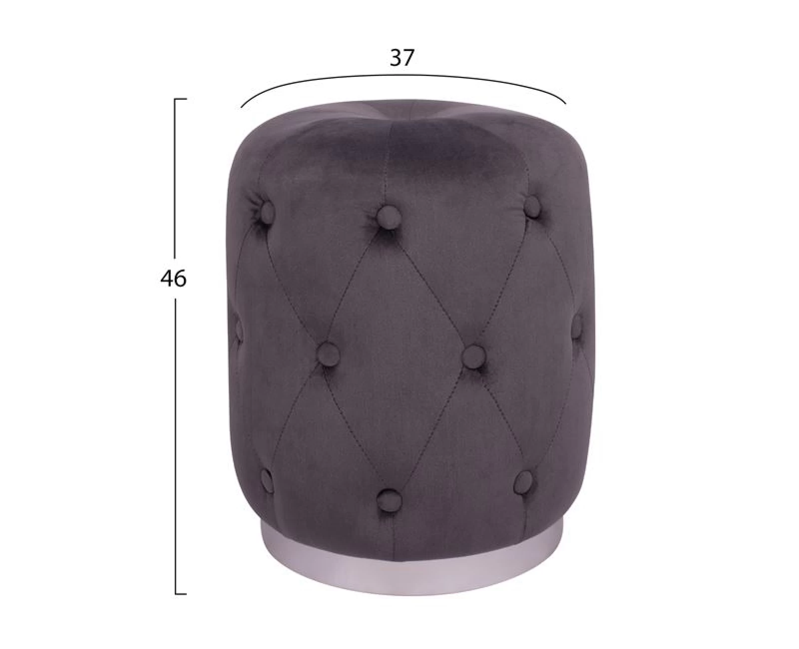 ΣΚΑΜΠΟ TORRIE HM8405.01 ΓΚΡΙ ΒΕΛΟΥΔΟ ΜΕ ΑΣΗΜΙ ΒΑΣΗ Φ37x46Υ εκ. | Mypouf.gr ΣΚΑΜΠΟ TORRIE HM8405.01 ΓΚΡΙ ΒΕΛΟΥΔΟ ΜΕ ΑΣΗΜΙ ΒΑΣΗ Φ37x46Υ εκ. | Mypouf.gr