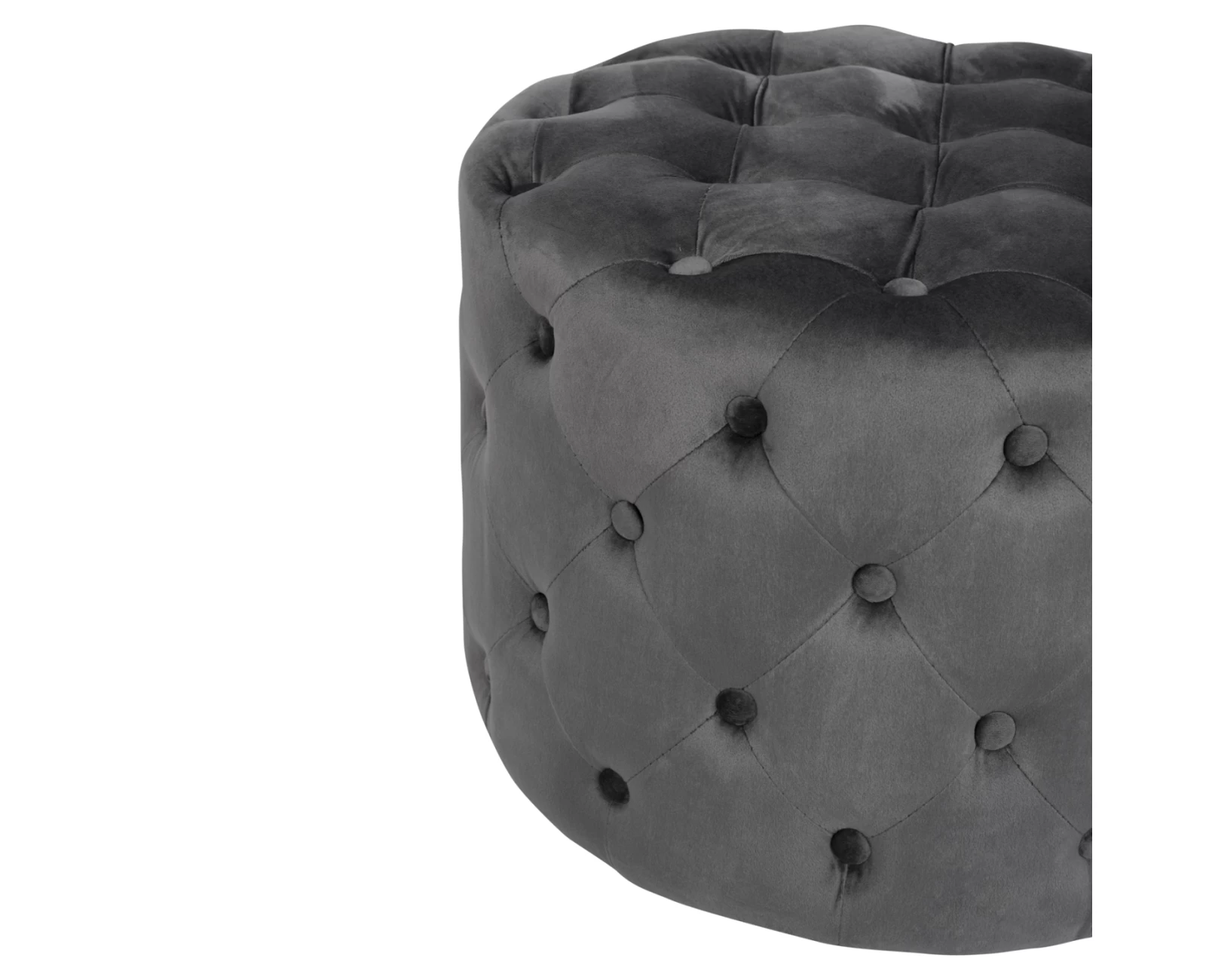 ΣΚΑΜΠΟ KASSIE ΓΚΡΙ ΒΕΛΟΥΔΟ ΤΥΠΟΥ CHESTERFIELD HM8406.01 Φ60x43Υ εκ. | Mypouf.gr ΣΚΑΜΠΟ KASSIE ΓΚΡΙ ΒΕΛΟΥΔΟ ΤΥΠΟΥ CHESTERFIELD HM8406.01 Φ60x43Υ εκ. | Mypouf.gr