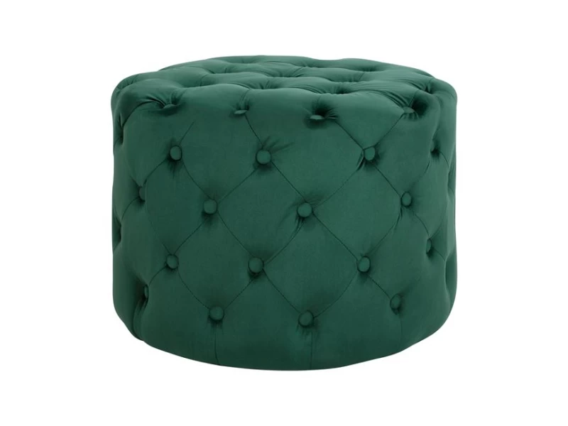 ΣΚΑΜΠΟ KASSIE ΚΥΠΑΡΙΣΣΙ ΒΕΛΟΥΔΟ ΤΥΠΟΥ CHESTERFIELD HM8406.03 Φ60x43Υ εκ.