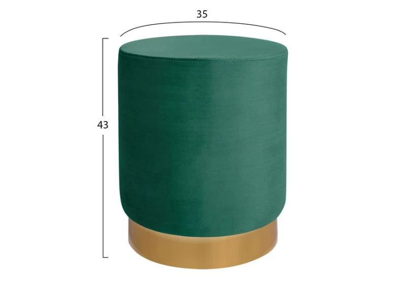 ΣΚΑΜΠΟ LEVY ΚΥΠΑΡΙΣΣΙ ΒΕΛΟΥΔΟ ΜΕ ΧΡΥΣΗ ΒΑΣΗ HM8408.03 Φ35x43Υ εκ.