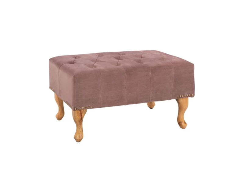 ΤΑΜΠΟΥΡΕ T.CHESTERFIELD EMMA HM226.05 ΣΑΠΙΟ ΜΗΛΟ ΒΕΛΟΥΔΟ-ΠΟΔΙΑ ΣΕ ΦΥΣΙΚΟ 78x46x40Y