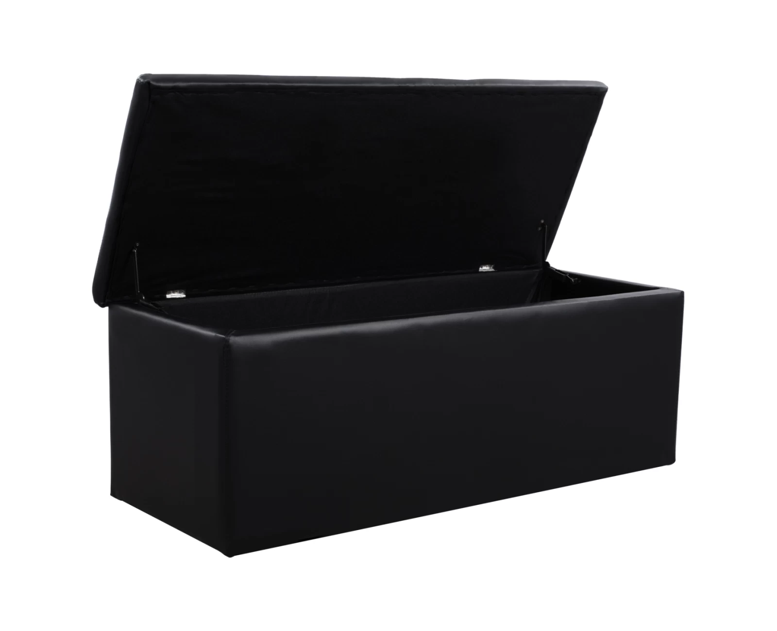 ΣΚΑΜΠΟ PU ΜΕ ΑΠΟΘΗΚΕΥΤΙΚΟ ΧΩΡΟ TRISCUBE ΜΑΥΡΟ HM223.01 121x51.5x50Υ εκ. | Mypouf.gr