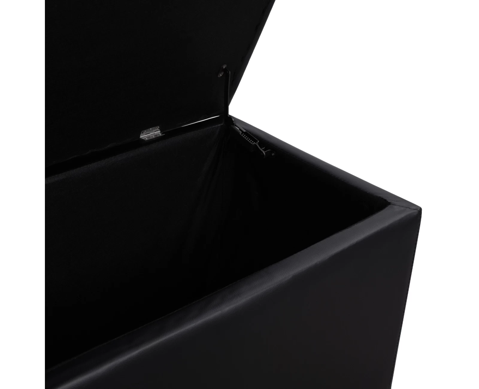 ΣΚΑΜΠΟ PU ΜΕ ΑΠΟΘΗΚΕΥΤΙΚΟ ΧΩΡΟ TRISCUBE ΜΑΥΡΟ HM223.01 121x51.5x50Υ εκ. | Mypouf.gr