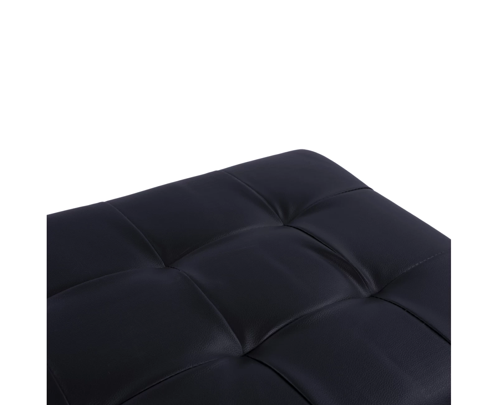 ΣΚΑΜΠΟ-ΜΠΑΟΥΛΟ PU ΜΕ ΑΠΟΘΗΚΕΥΤΙΚΟ ΧΩΡΟ PUNK ΜΑΥΡΟ HM279.01 90x50x52Υ εκ. | Mypouf.gr