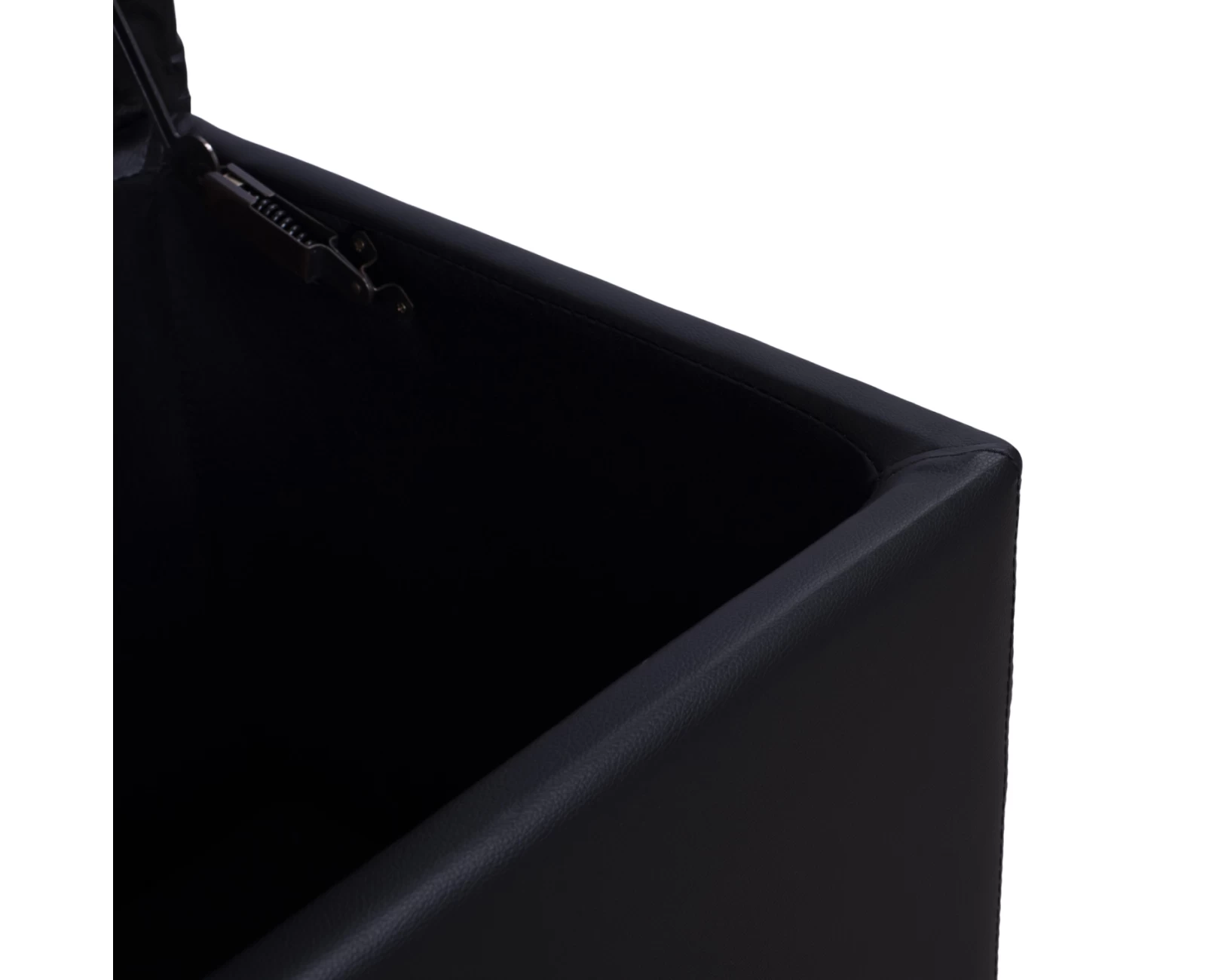 ΣΚΑΜΠΟ-ΜΠΑΟΥΛΟ PU ΜΕ ΑΠΟΘΗΚΕΥΤΙΚΟ ΧΩΡΟ PUNK ΜΑΥΡΟ HM279.01 90x50x52Υ εκ. | Mypouf.gr