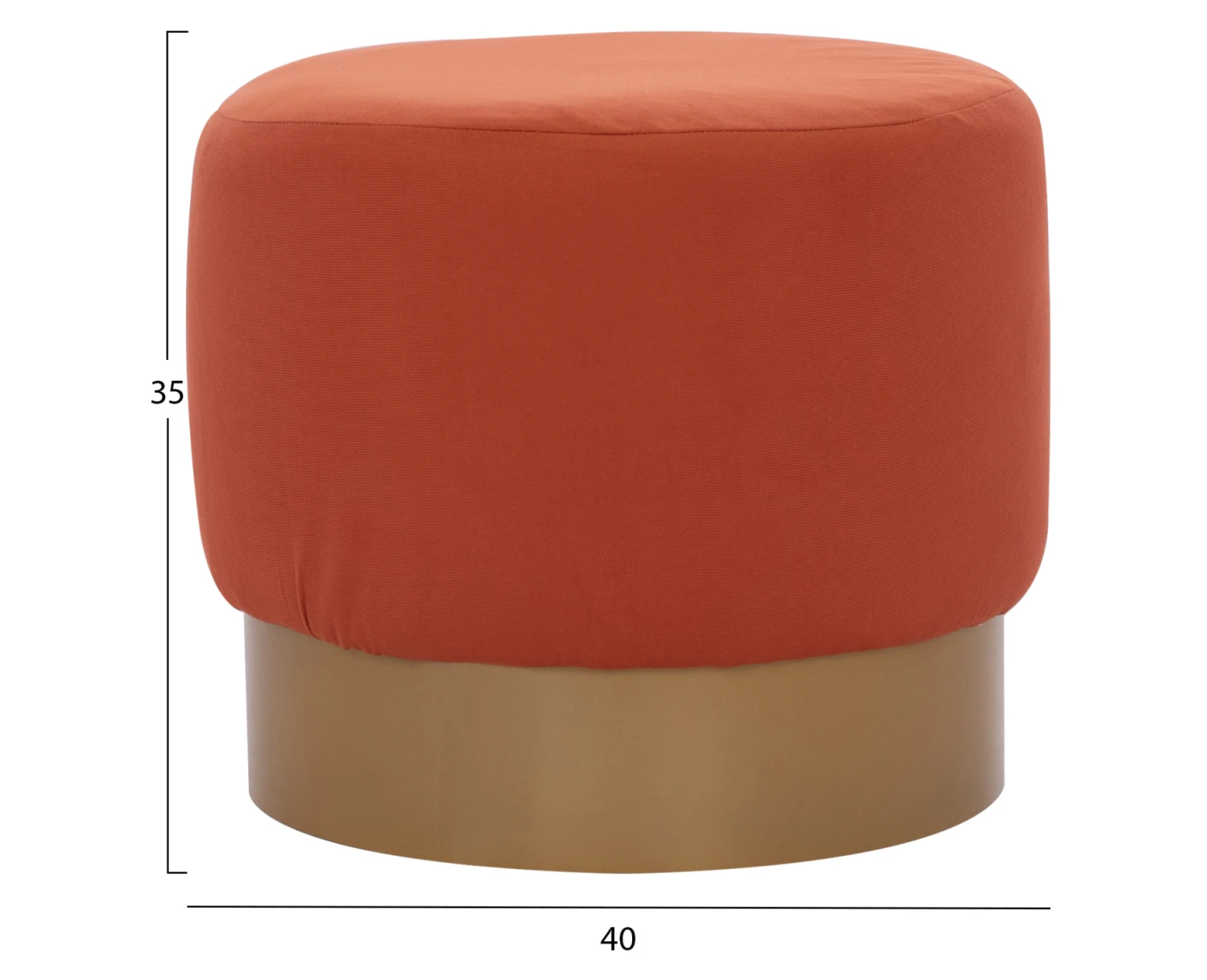 ΣΚΑΜΠΟ VINDE HM9260.02 ΚΟΡΑΛΙ ΜΕ ΧΡΥΣΗ ΒΑΣΗ Φ40x35 εκ. - Εικόνα 2 | Mypouf.gr