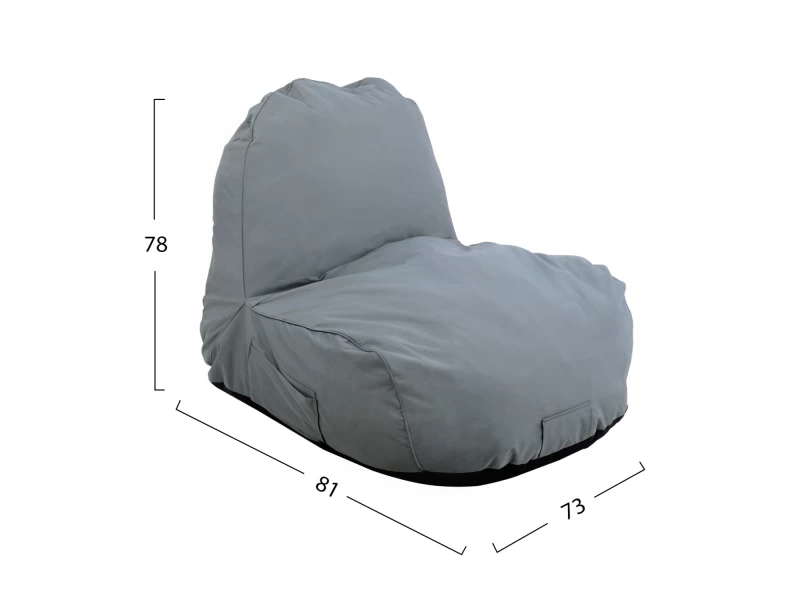 ΠΟΥΦ CLOUD ΑΔΙΑΒΡΟΧΗ ΠΟΛΥΘΡΟΝΑ HM5112.10 ΓΚΡΙ 6188 81x78x73 εκ.