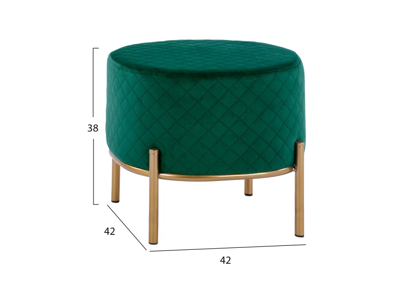 ΣΚΑΜΠΟ SINTA HM8638.03 ΑΠΟ ΚΥΠΑΡΙΣΣΙ ΒΕΛΟΥΔΟ ΜΕ ΧΡΥΣΗ ΒΑΣΗ 42x42x38Υ εκ.