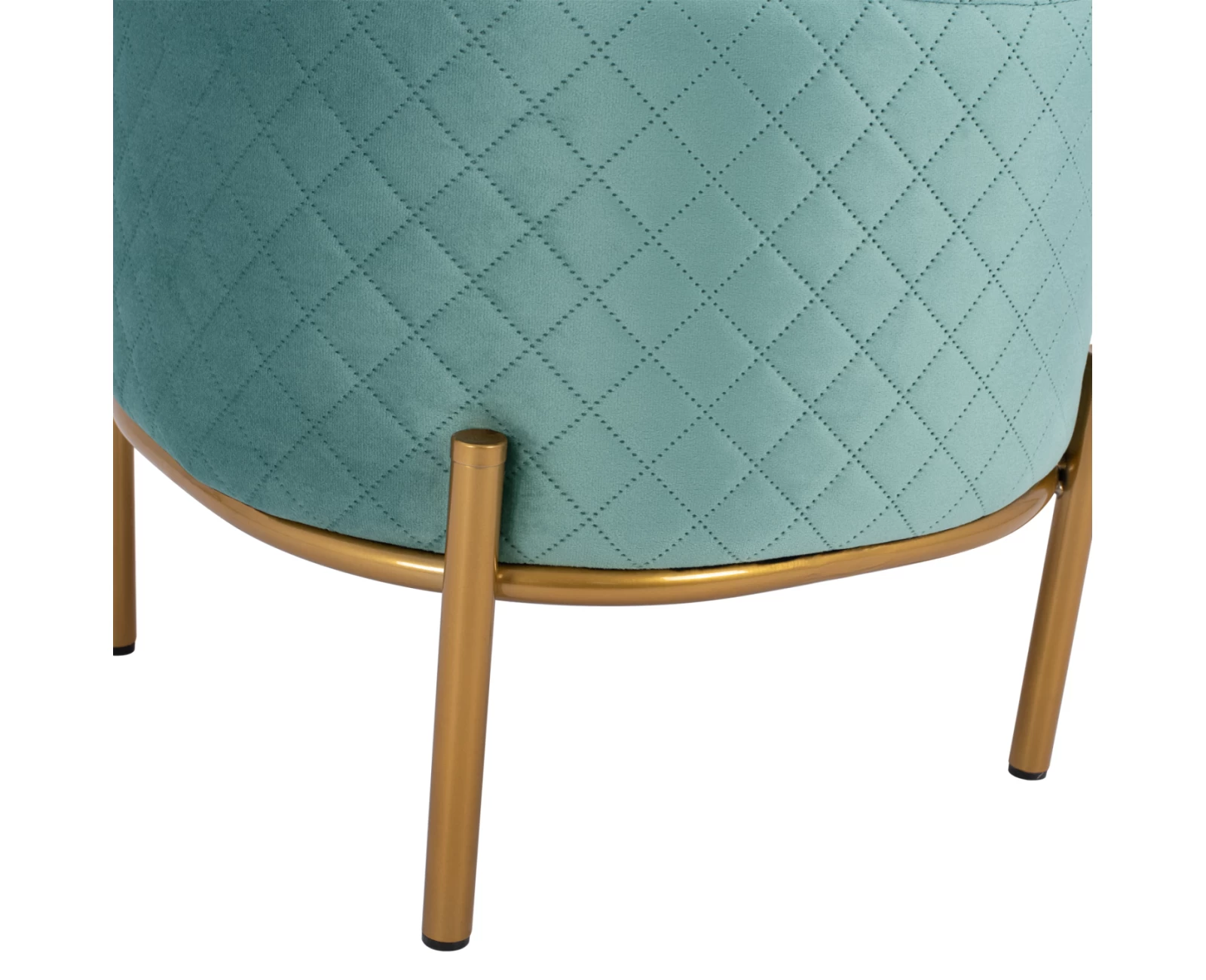 ΣΚΑΜΠΟ SINTA HM8638.07 ΑΠΟ ΦΥΣΤΙΚΙ ΒΕΛΟΥΔΟ ΜΕ ΧΡΥΣΗ ΒΑΣΗ 42x42x38Υ εκ. | Mypouf.gr