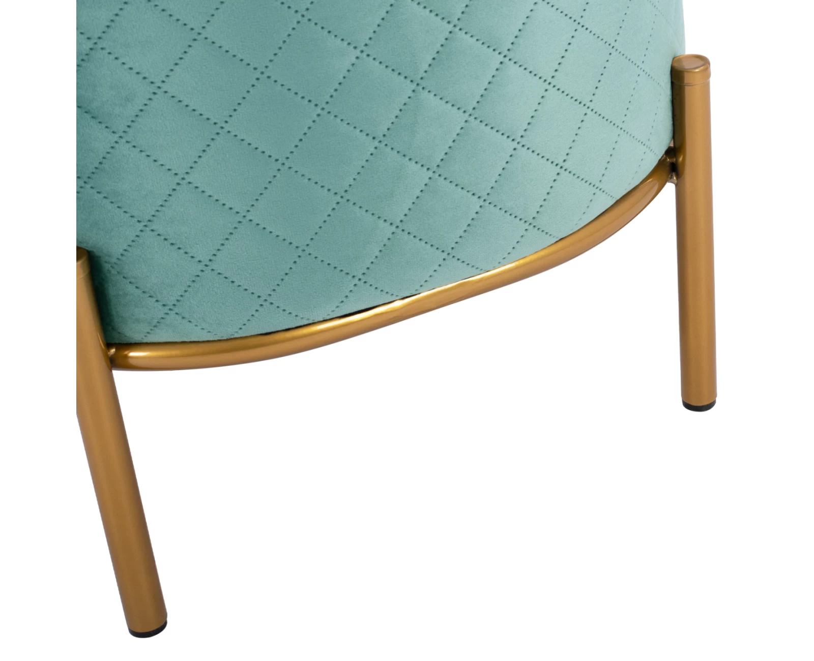 ΣΚΑΜΠΟ SINTA HM8638.07 ΑΠΟ ΦΥΣΤΙΚΙ ΒΕΛΟΥΔΟ ΜΕ ΧΡΥΣΗ ΒΑΣΗ 42x42x38Υ εκ. | Mypouf.gr