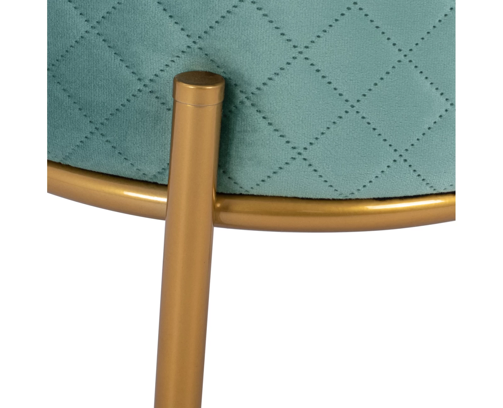 ΣΚΑΜΠΟ SINTA HM8638.07 ΑΠΟ ΦΥΣΤΙΚΙ ΒΕΛΟΥΔΟ ΜΕ ΧΡΥΣΗ ΒΑΣΗ 42x42x38Υ εκ. | Mypouf.gr